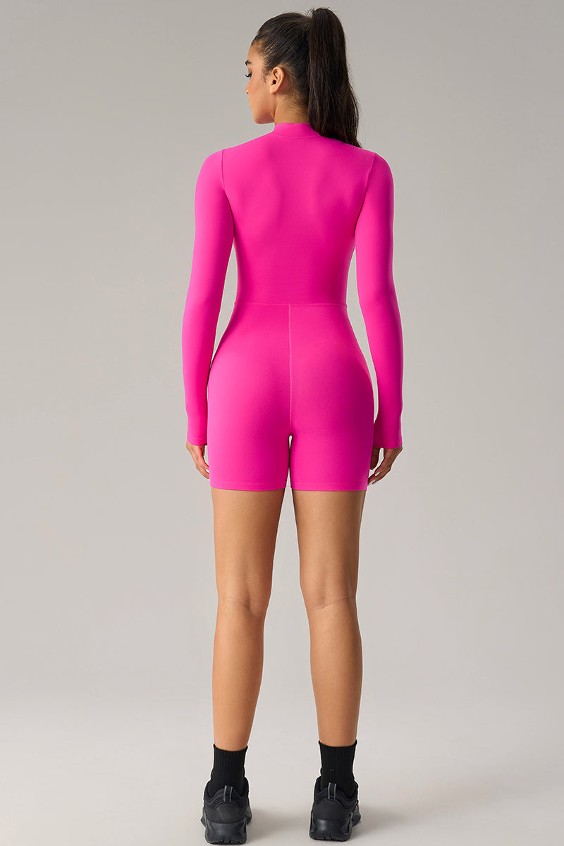 Hedda Zip Stand Collar Bodysuit