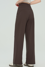 Elsa Double-Waist Wide Leg Pants