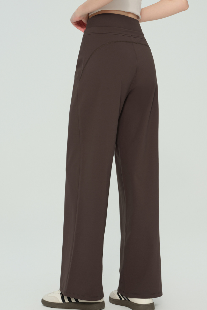 Elsa Double-Waist Wide Leg Pants