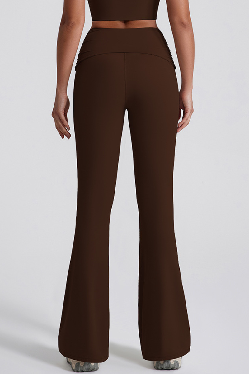 Vivi Twist-Waist Flared Leggings