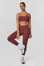 Women's Sports Polka Dot Bra Leggings Two-Piece Set