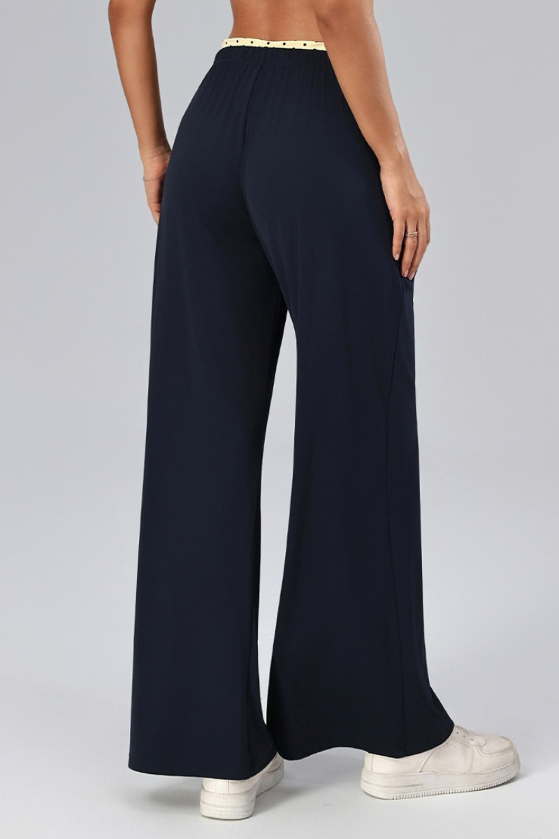 Pantalón ancho Pippa con cintura de lunares