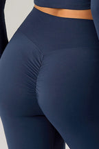 Women's Sports Sets:Stand Collar Cropped Jacket And Leggings