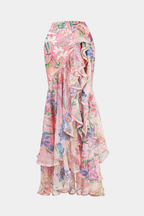 Pink Floral Swimsuit & Sarong