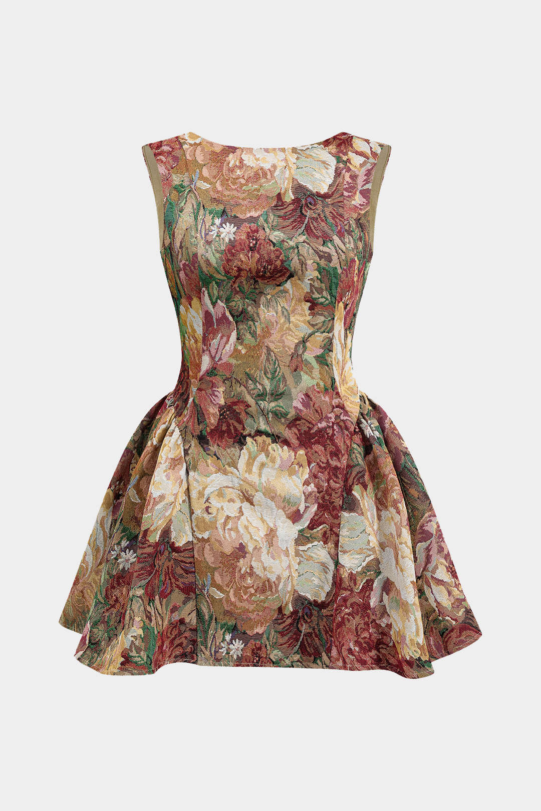 Çiçekli Mini Elbise