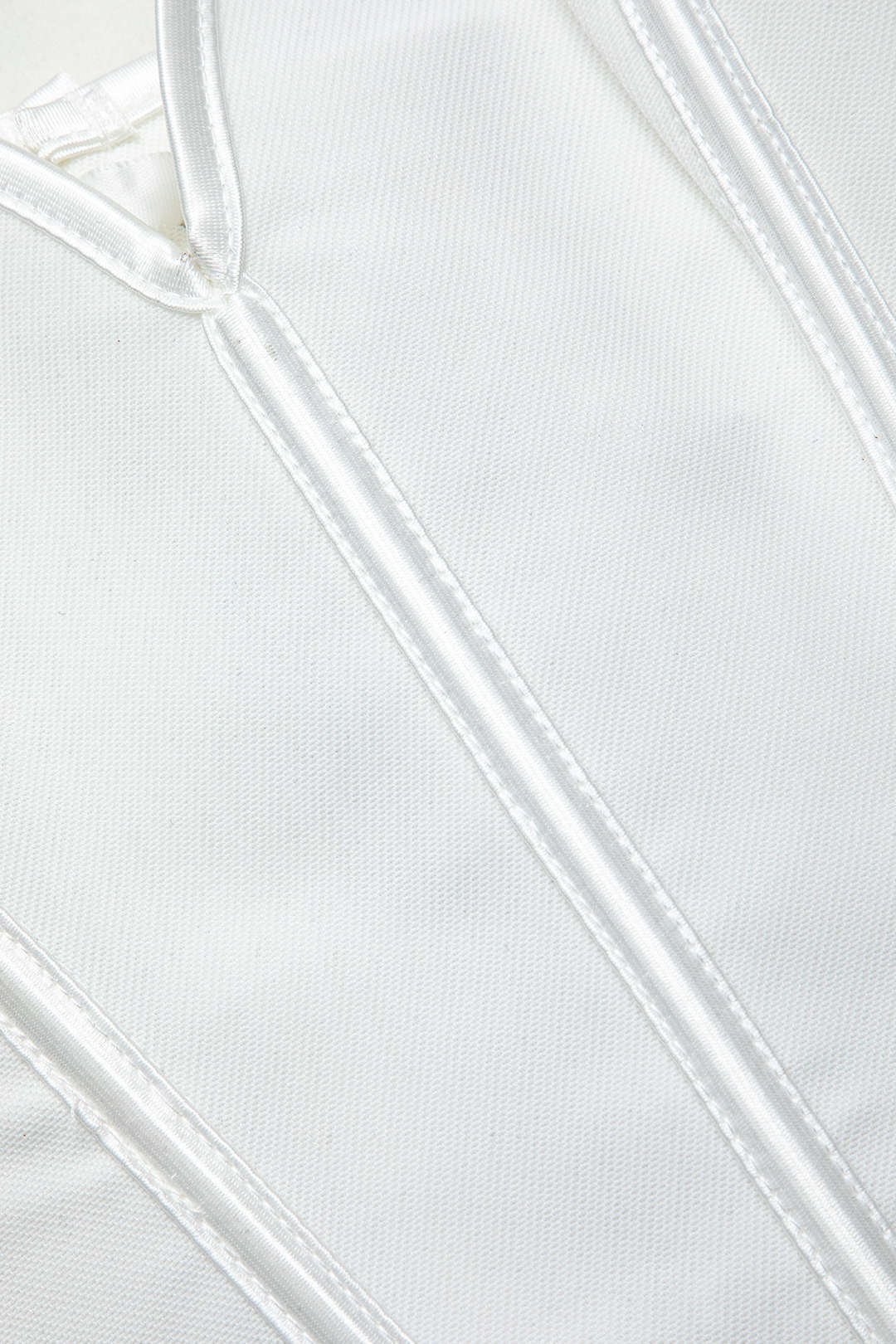 V-Hem Tie Back Corset Corset Crop