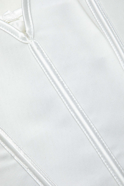 V-Hem Tie Back Corset Corset Crop