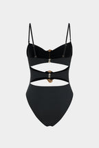 Noir Jewel Cut-Out Swimsuit