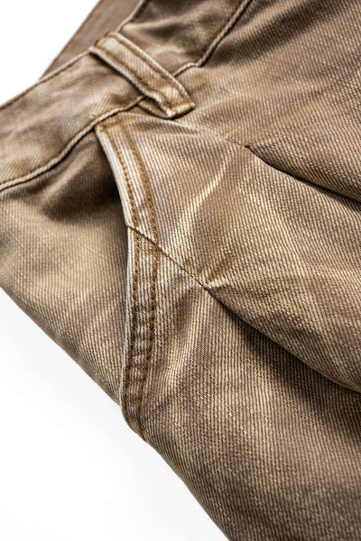 Sculpted Wide-Leg Heritage Denim Pant