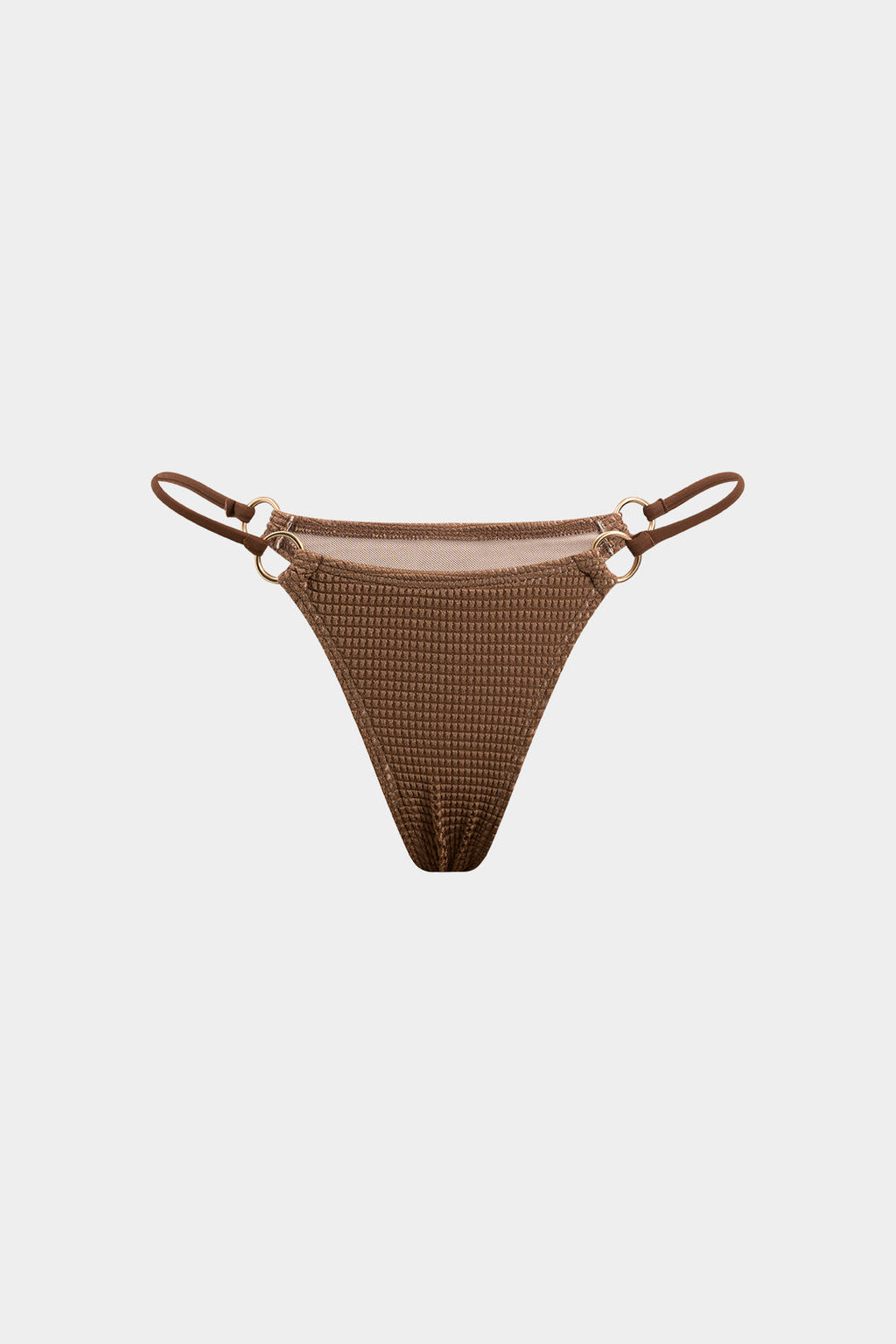 Textured Brown Bikini & Sarong