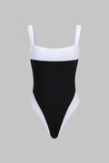 Monochrome Sculpt Minimal Swimsuit