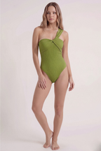 Olive Texture Swimsuit