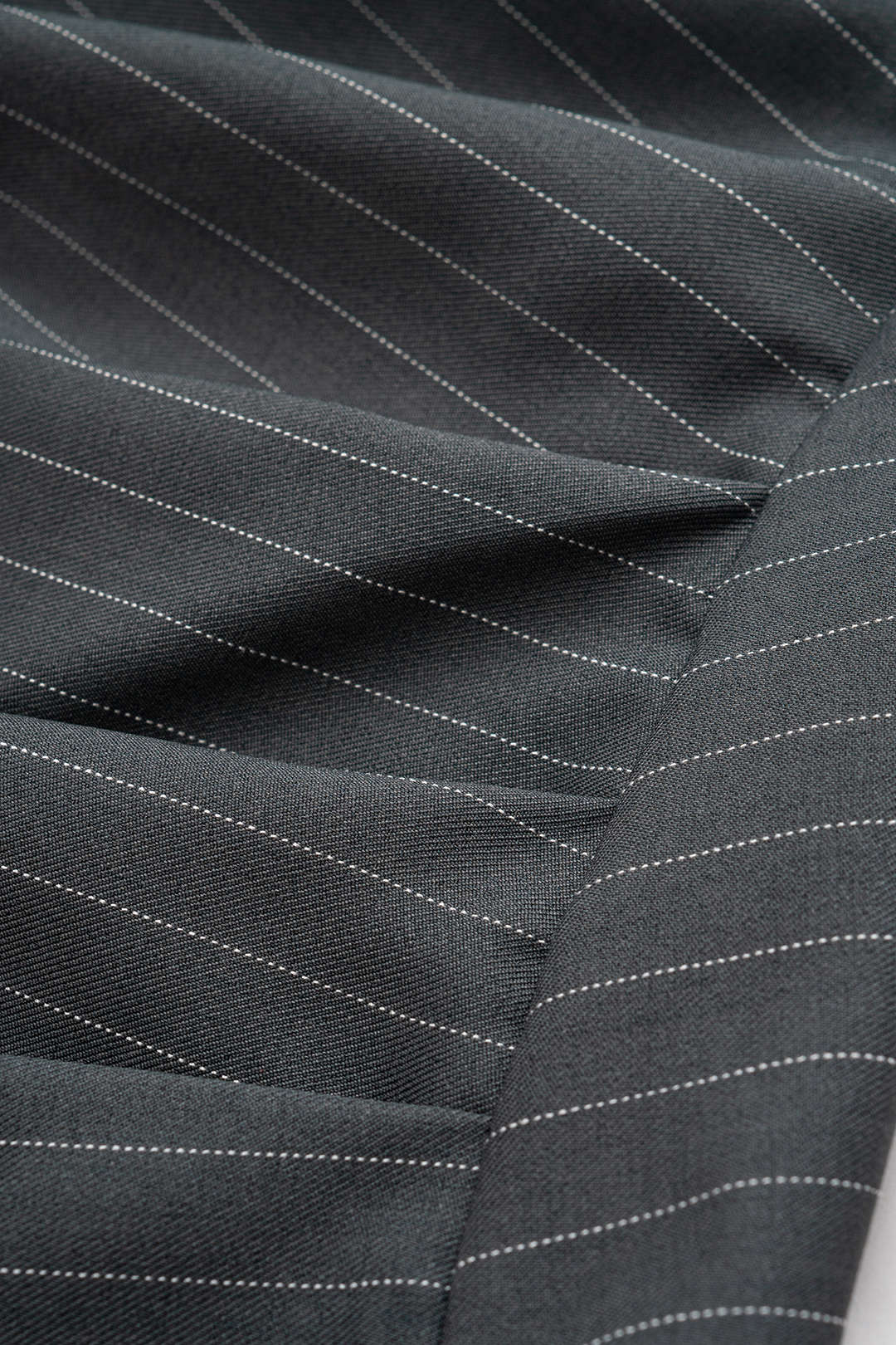 Pinstripe Charm Tie Shirt &amp; Mini Skirt Set