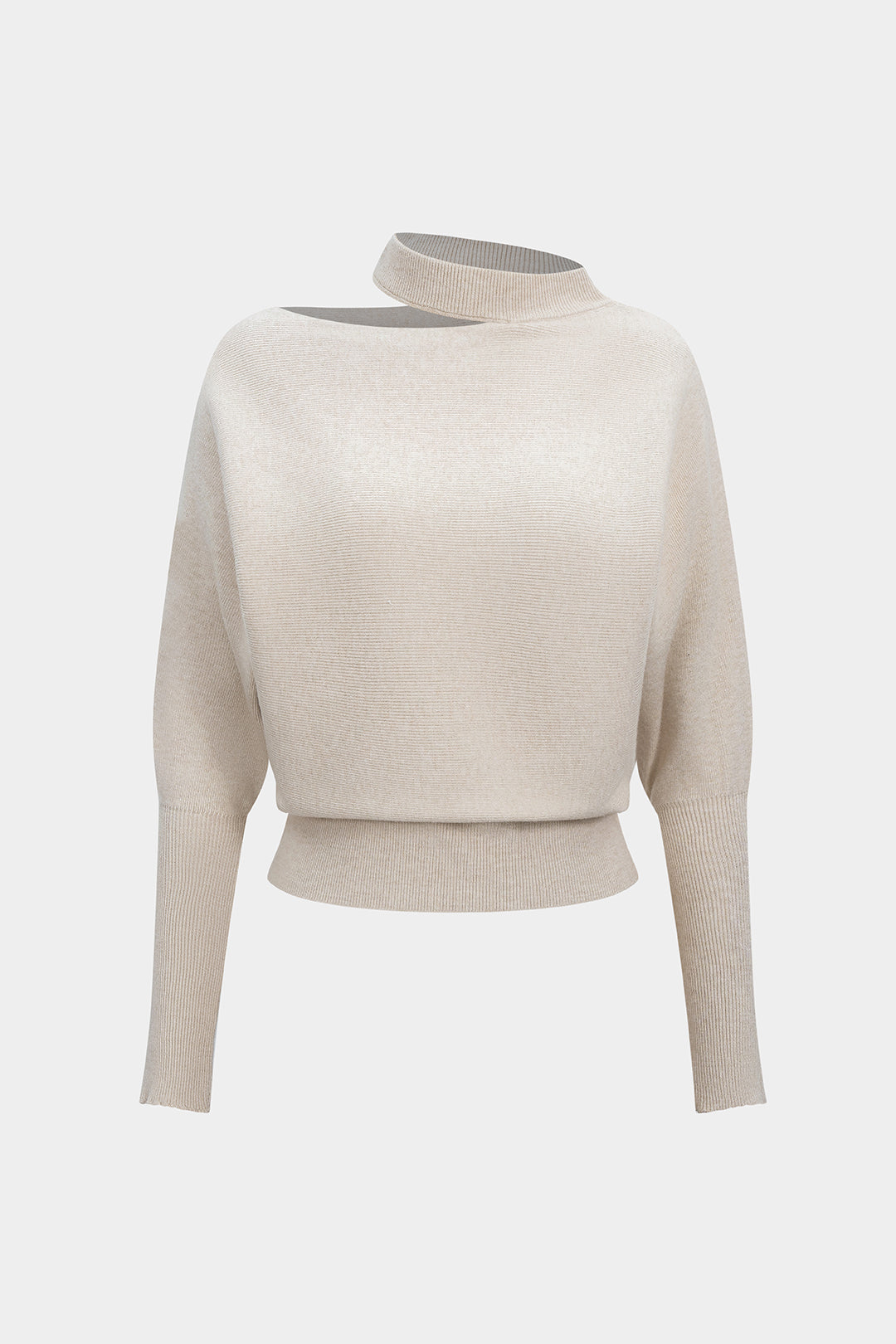 Vandoria Asymmetric Cutout Knit Top