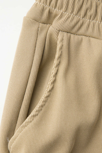 Draped Asymmetric Blouse &amp; Palazzo Trouser Set