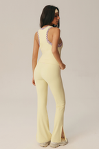 Conjunto Clio de camiseta de tirantes y pantalón acampanado de lunares
