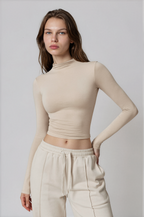 Rose Turtleneck Top – Sabbia