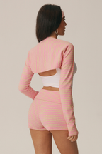 Riviera Striped Shrug & Shorts Set