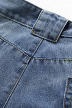 Yapılandırılmış, Bol Paçalı Kot Pantolon