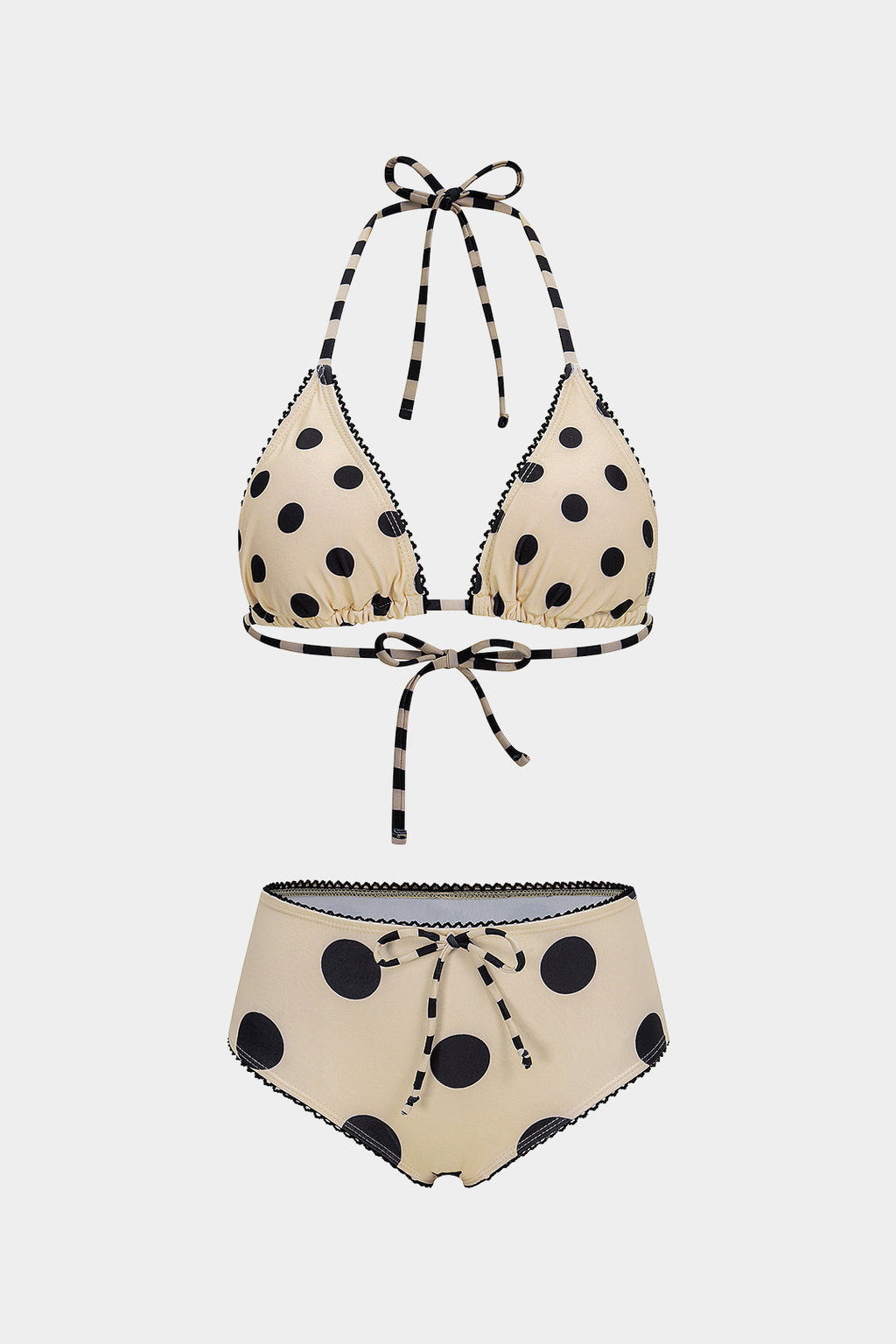 Retro Dot Tie Bikini Set