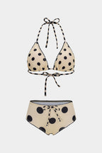 Retro Dot Tie Bikini Set