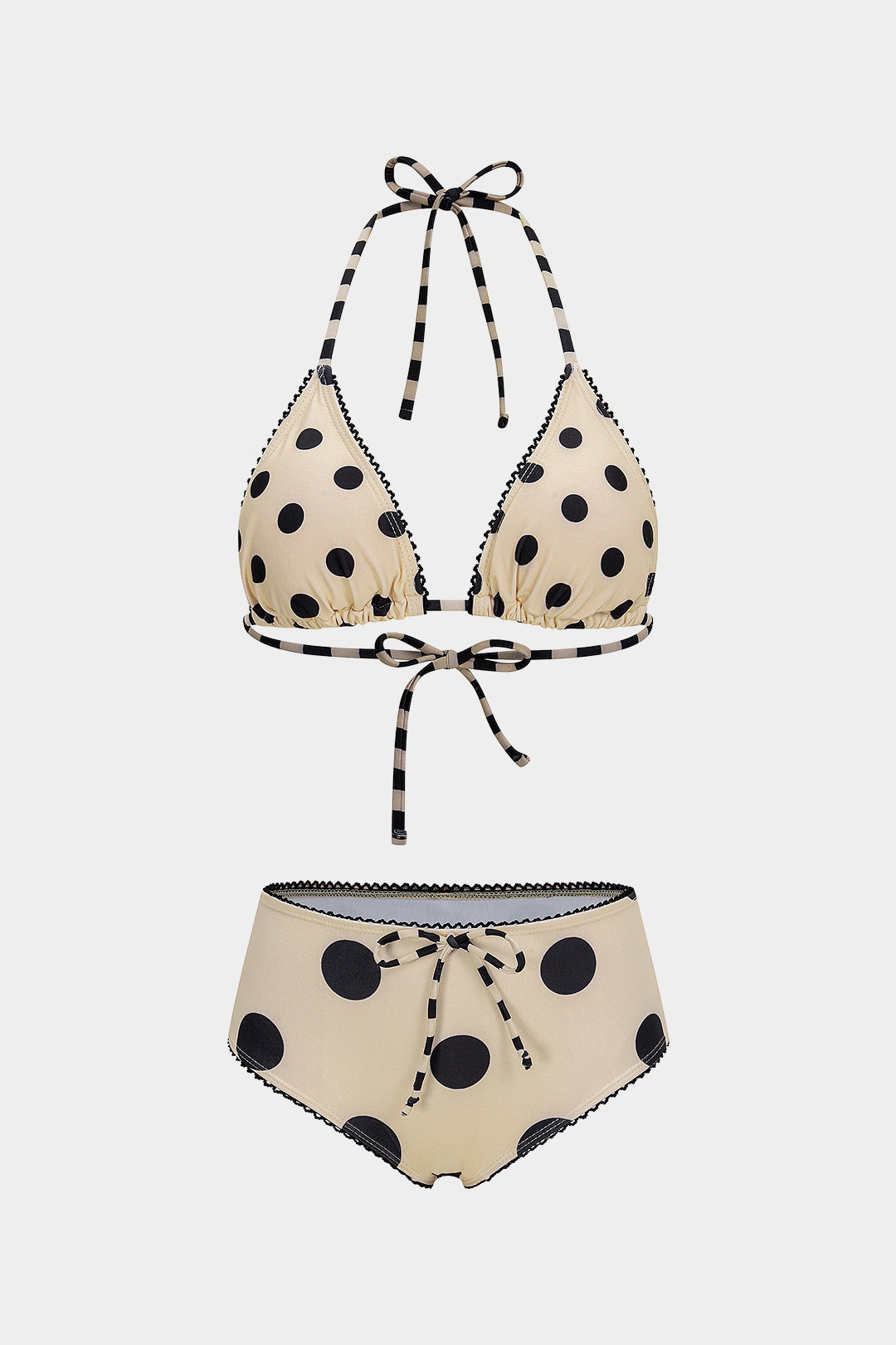 Retro Dot Tie Bikini Set