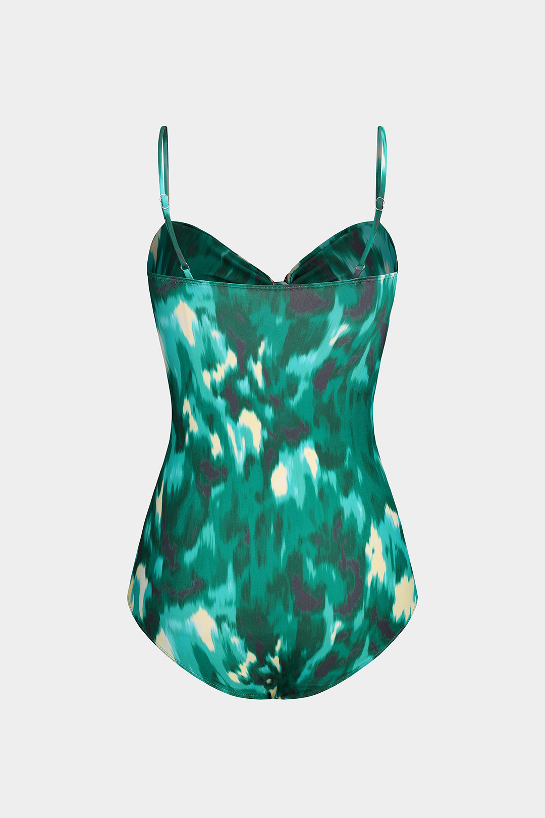 Abstract Tummy Control One-Piece Swimsuit