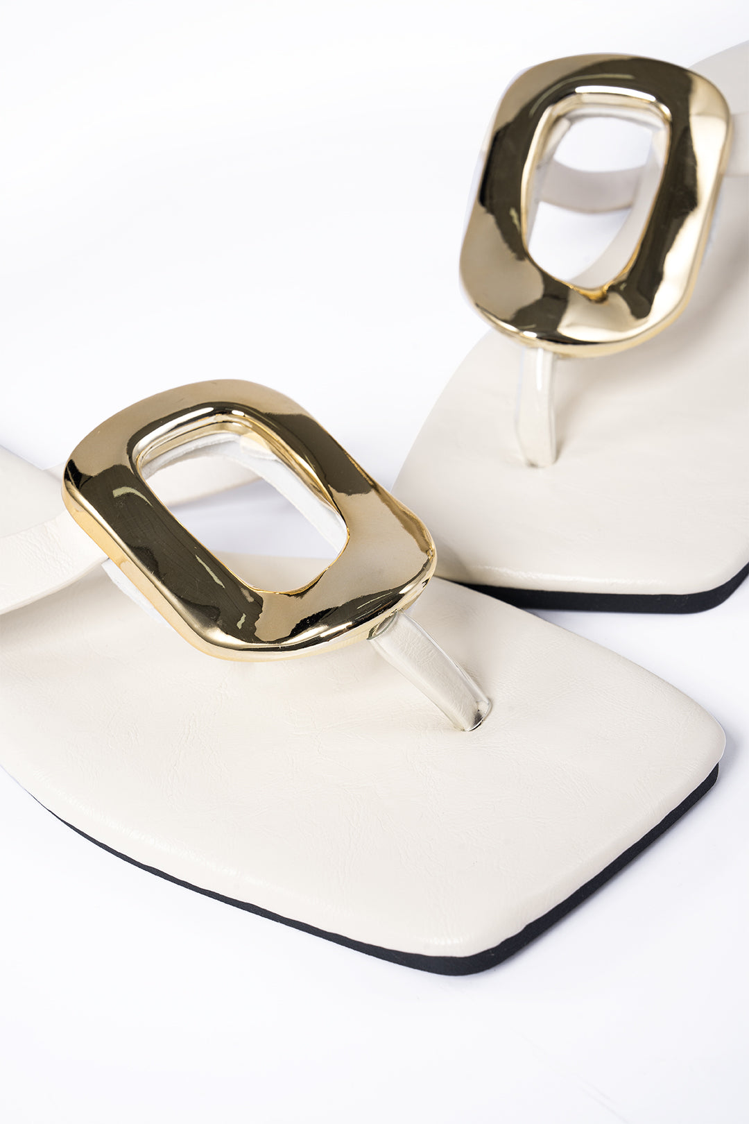 FİLDİŞİ DOKUMA TOPUKLU AYAKKABILAR 