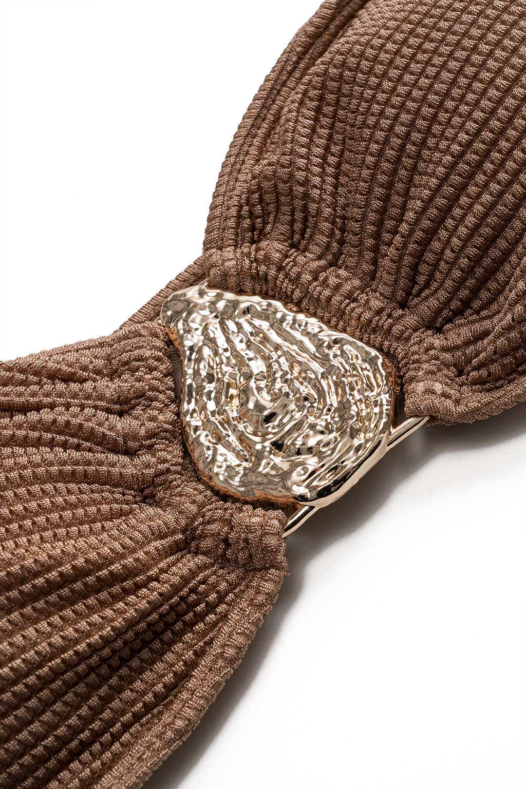 Textured Bandeau Bikini