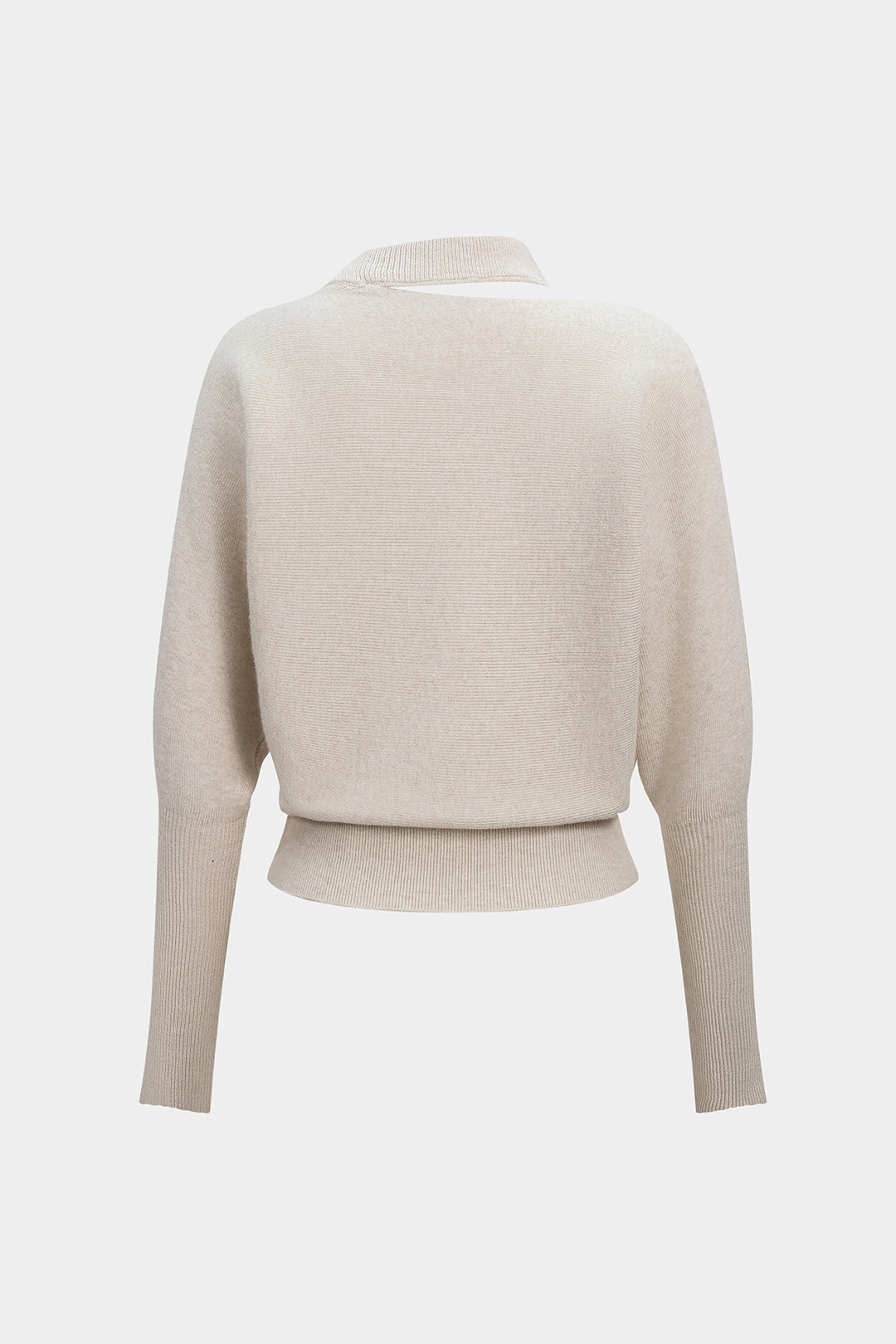 Vandoria Asymmetric Cutout Knit Top