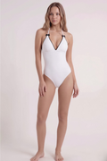 Minimal White Swimsuit