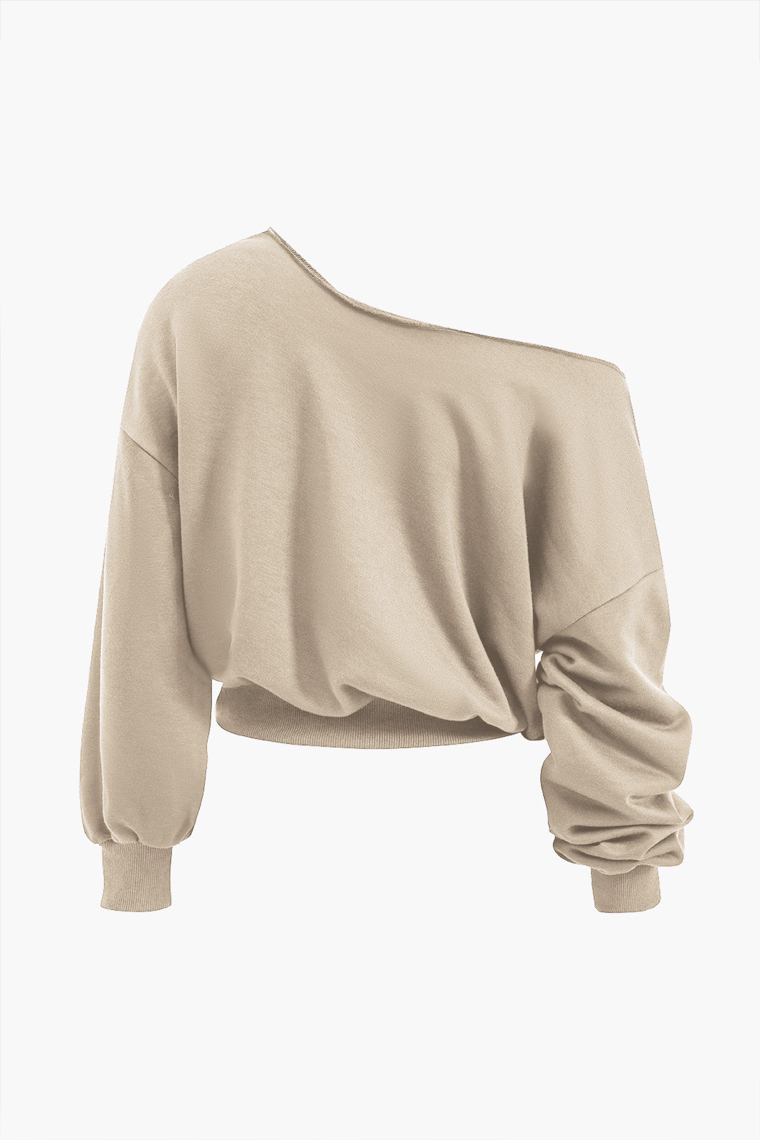 Ease One Shoulder Crop Sweat &amp; Palazzo Tracksuit Set