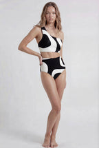 Bicolor Asymmetrical Bikini