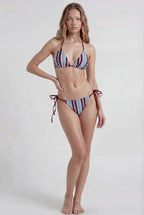 Multicolor Striped Bikini