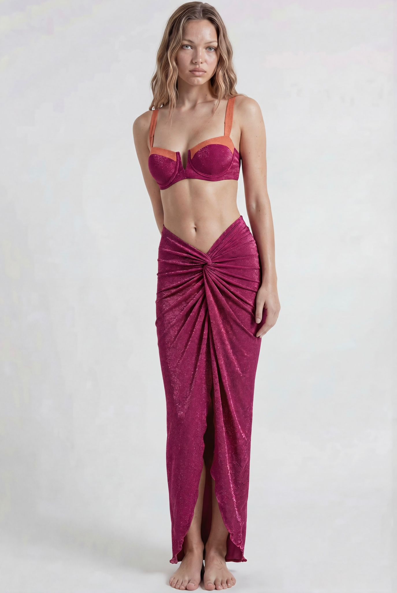 Fuchsia Bikini & Sarong