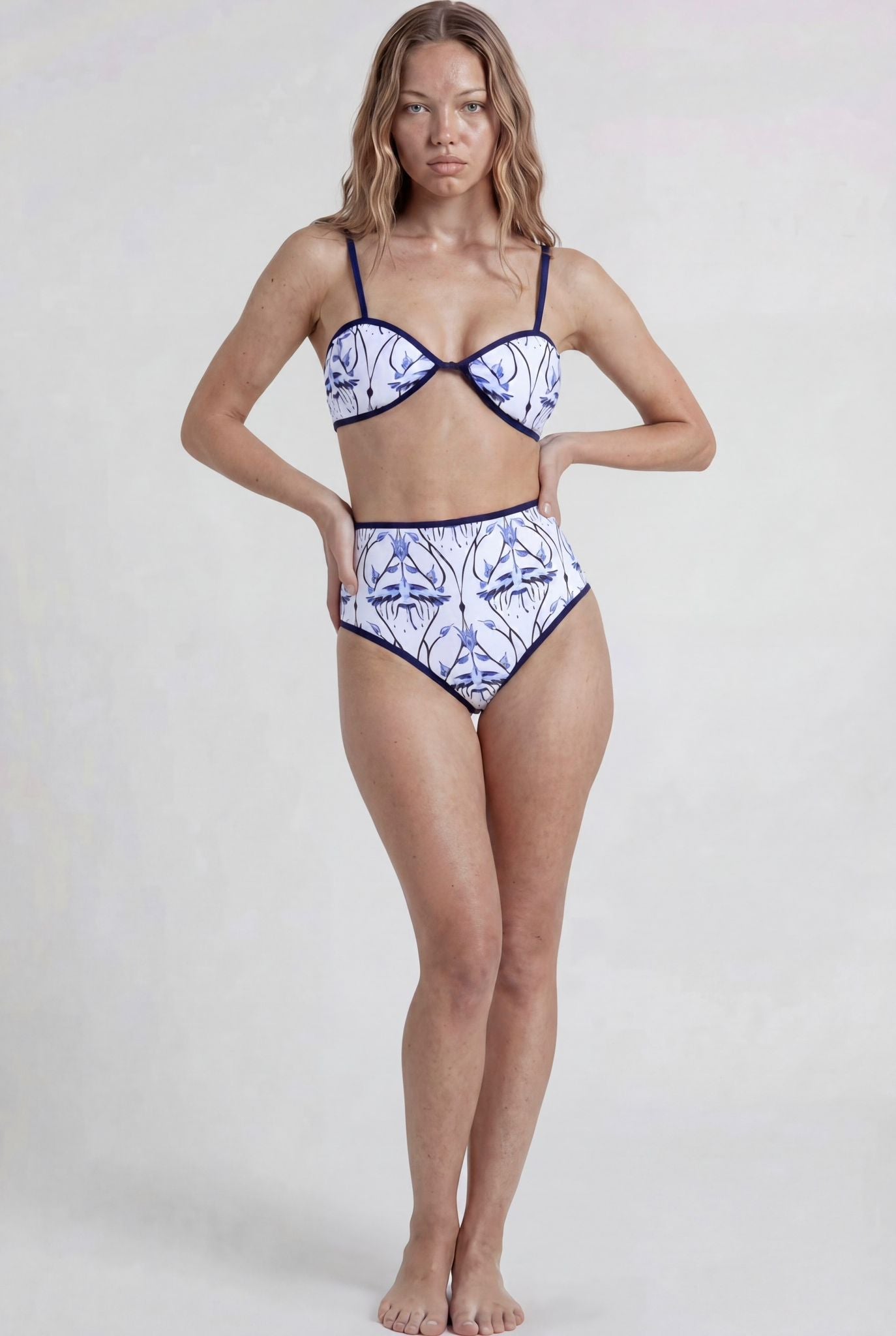 Printed Blue Bikini