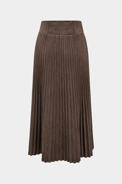 Metallic Pleated Skirt