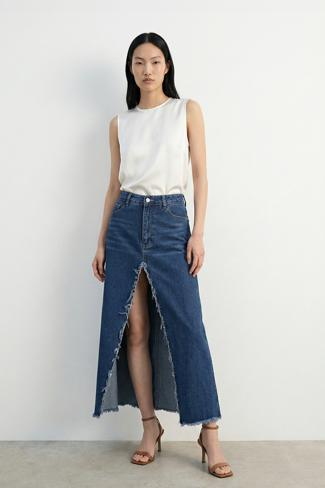 Jupe Denim Évasée