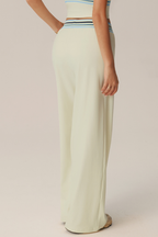 Pantaloni svasati Positano con fascia a righe