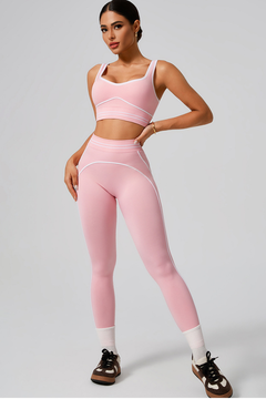 Cora Seamless Colour-Block Bra & Leggings Set