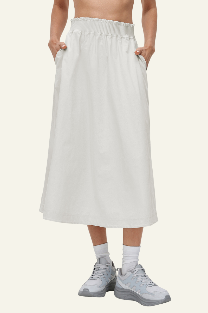 Verena High-Waist A-Line Midi Skirt