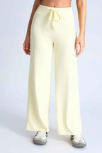 Women's Sport Sets:U-neck Cross Back Bra And Wide Leg Pants