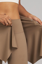 Yara Flared Leggings with Detachable Skirt Panel