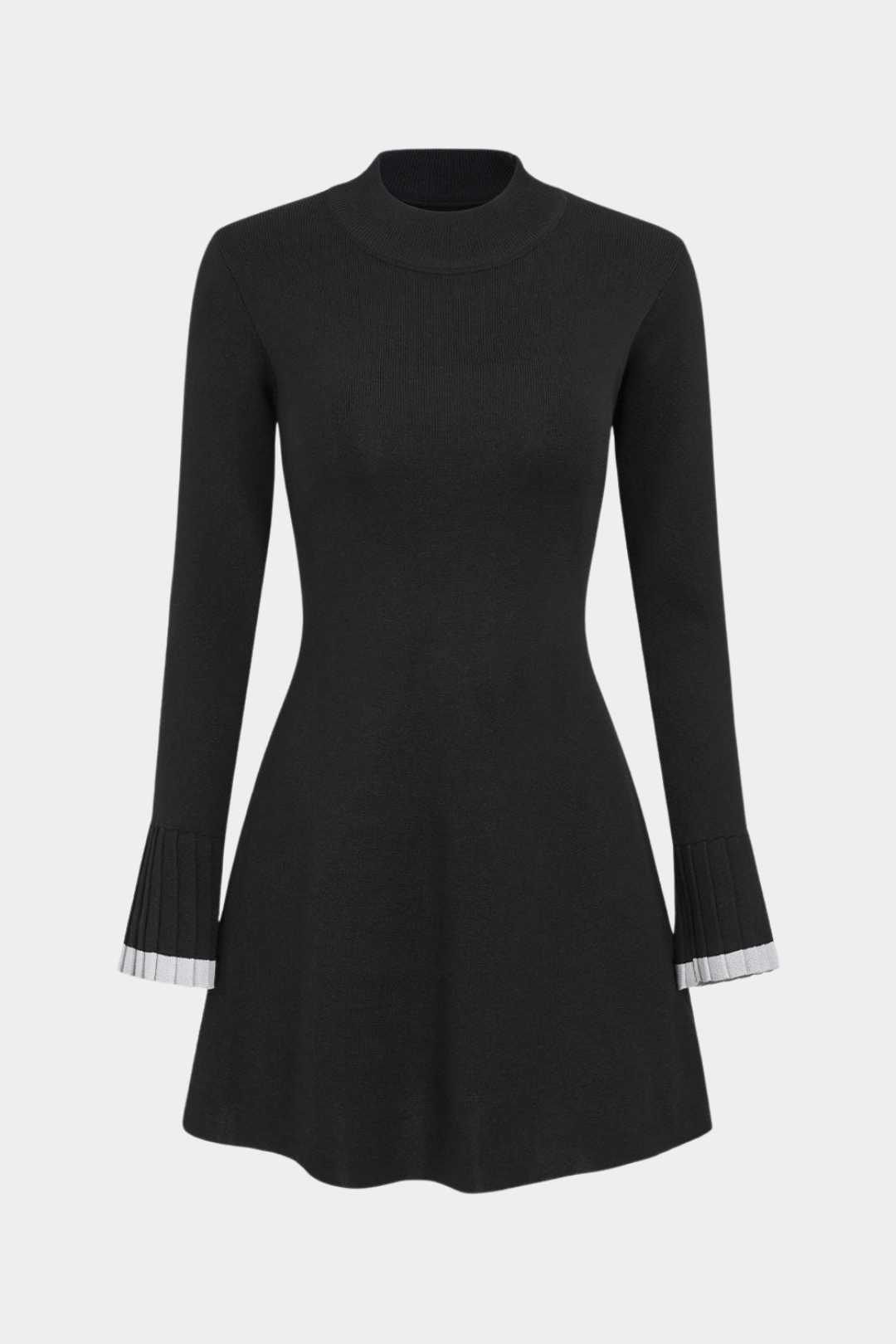 Vücuda Oturan Örme Mini Elbise