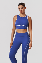 Women's Color-Blocked Hollowed-Out Back Sets Of Two Pieces