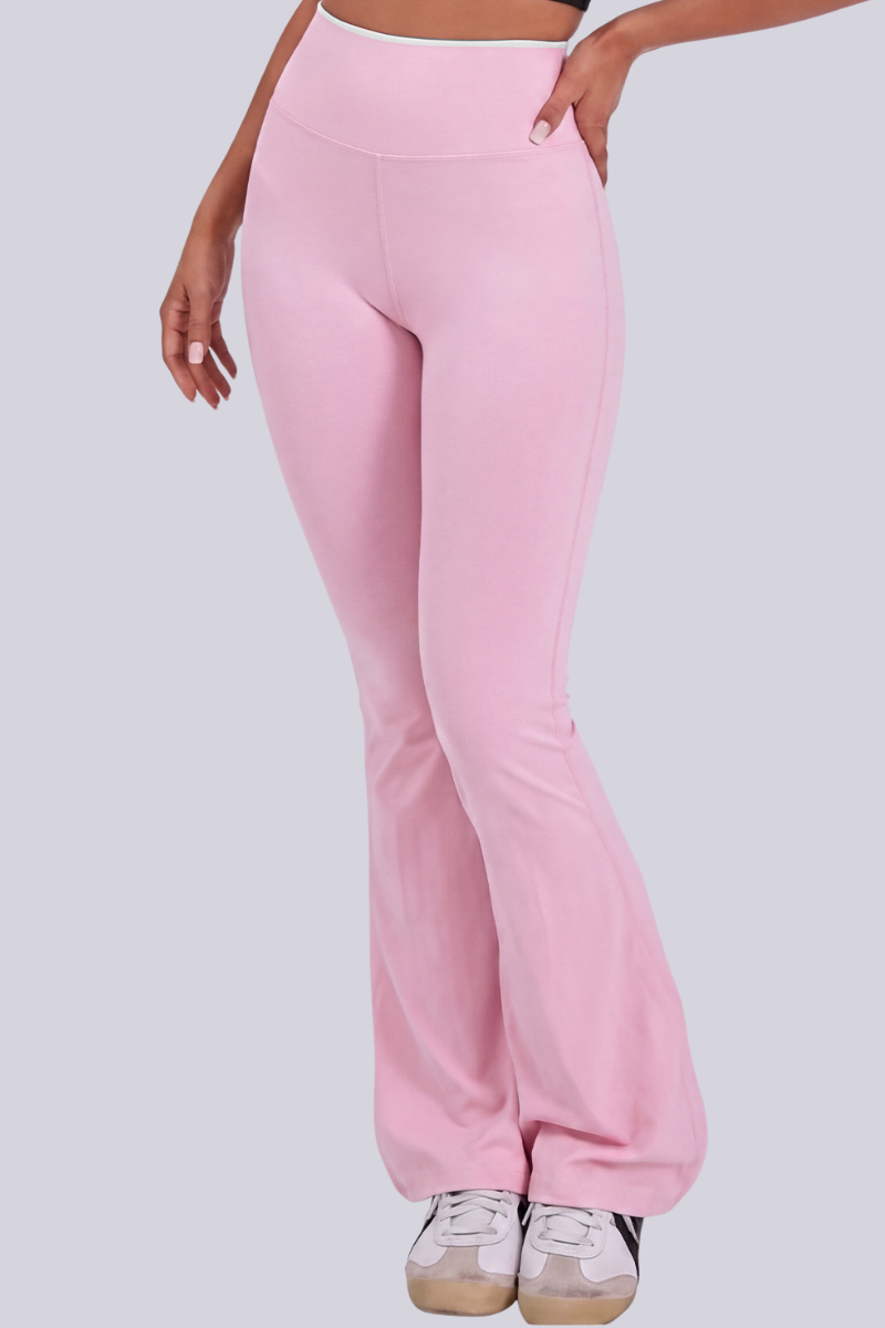 Pantaloni svasati Selene con fasce incrociate sul retro