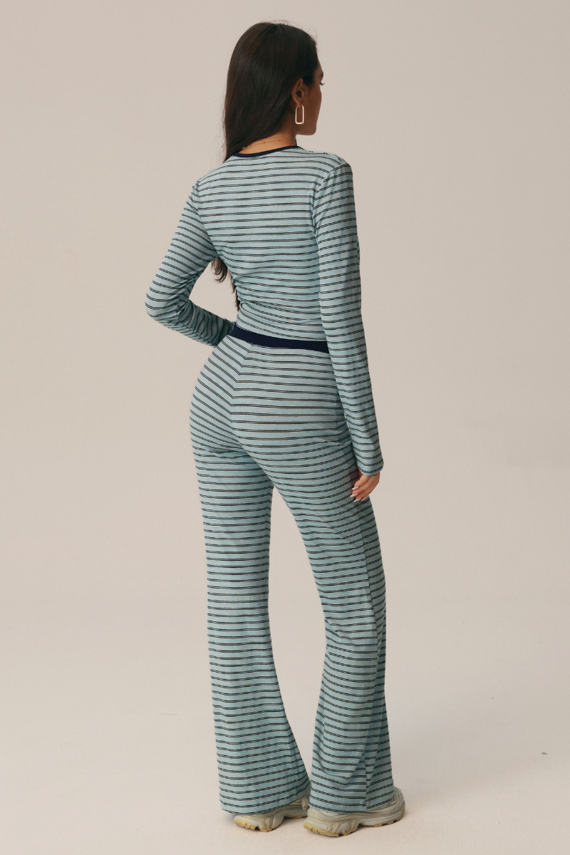 Sorrento Striped Long Sleeve Top & Pants Set
