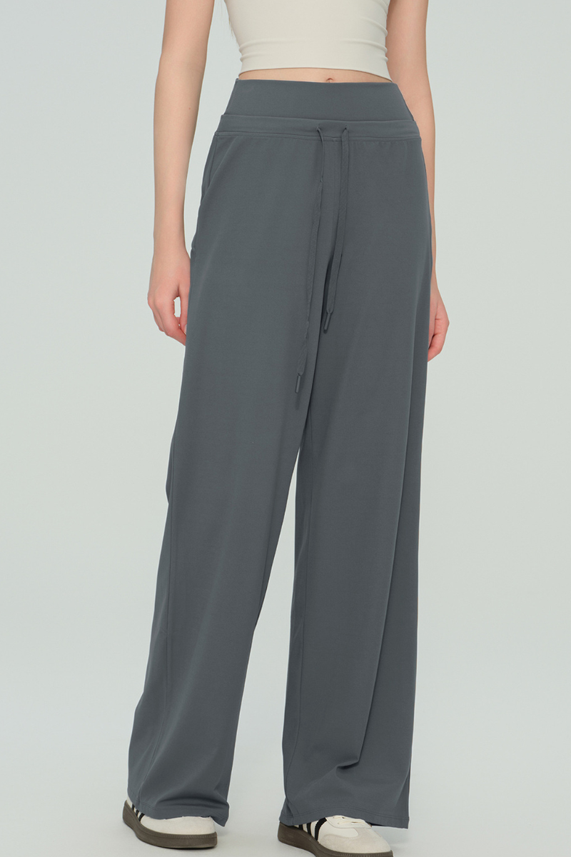 Elsa Double-Waist Wide Leg Pants