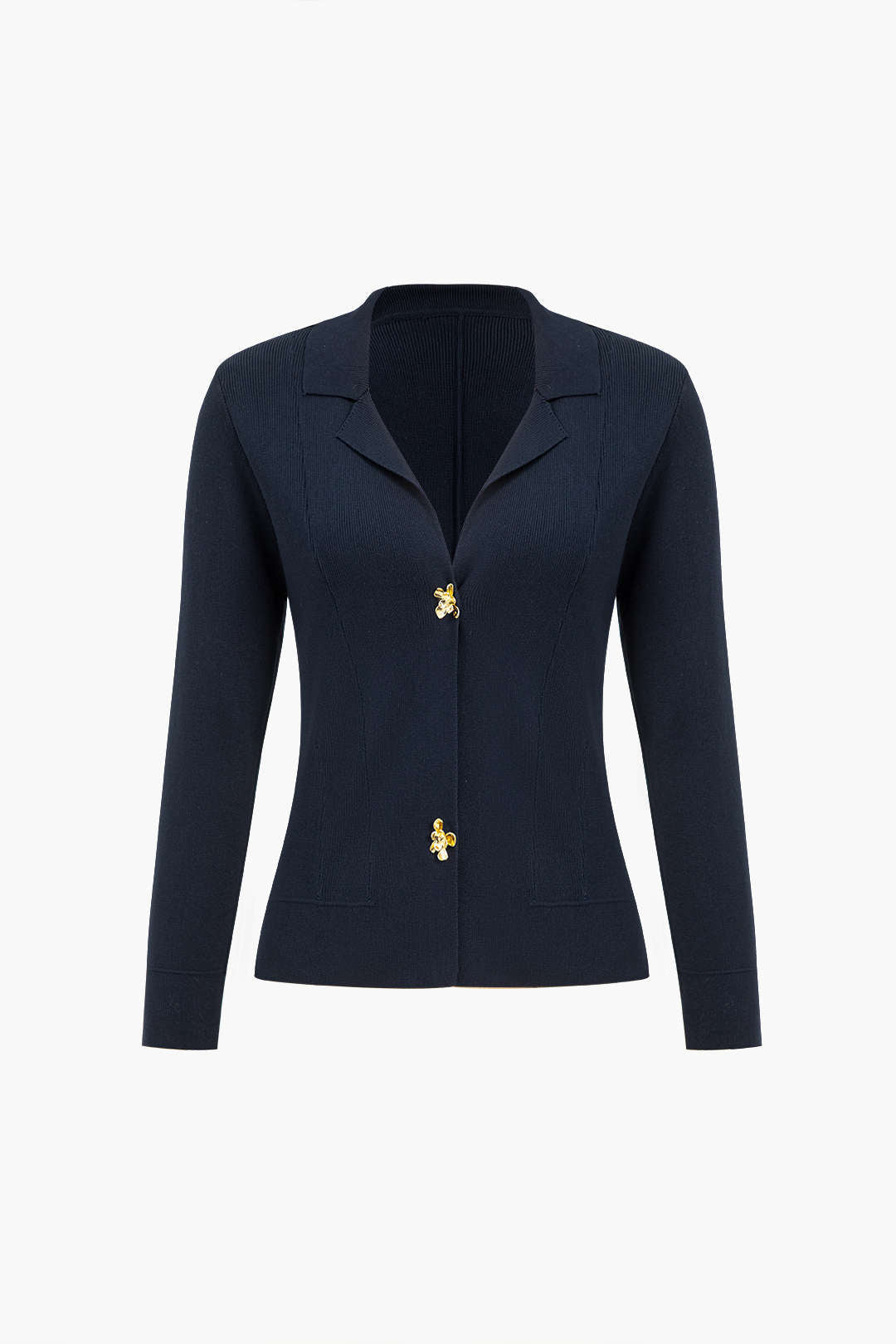 Vücuda Oturan Örme Blazer Ceket 