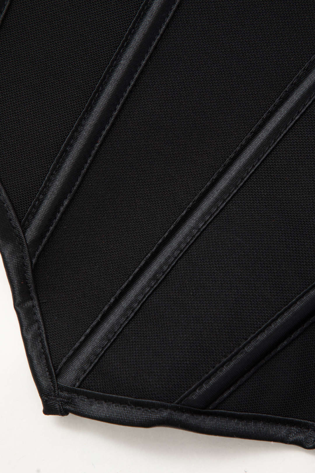 V-Hem Tie Back Corset Corset Crop